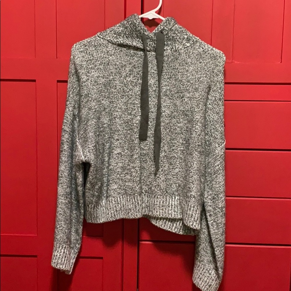 Knitted hoodie